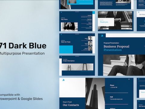 71 Dark Blue - Multipurpose Presentation