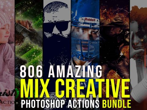 806 Creative Photoshop Action Bundle 6855321