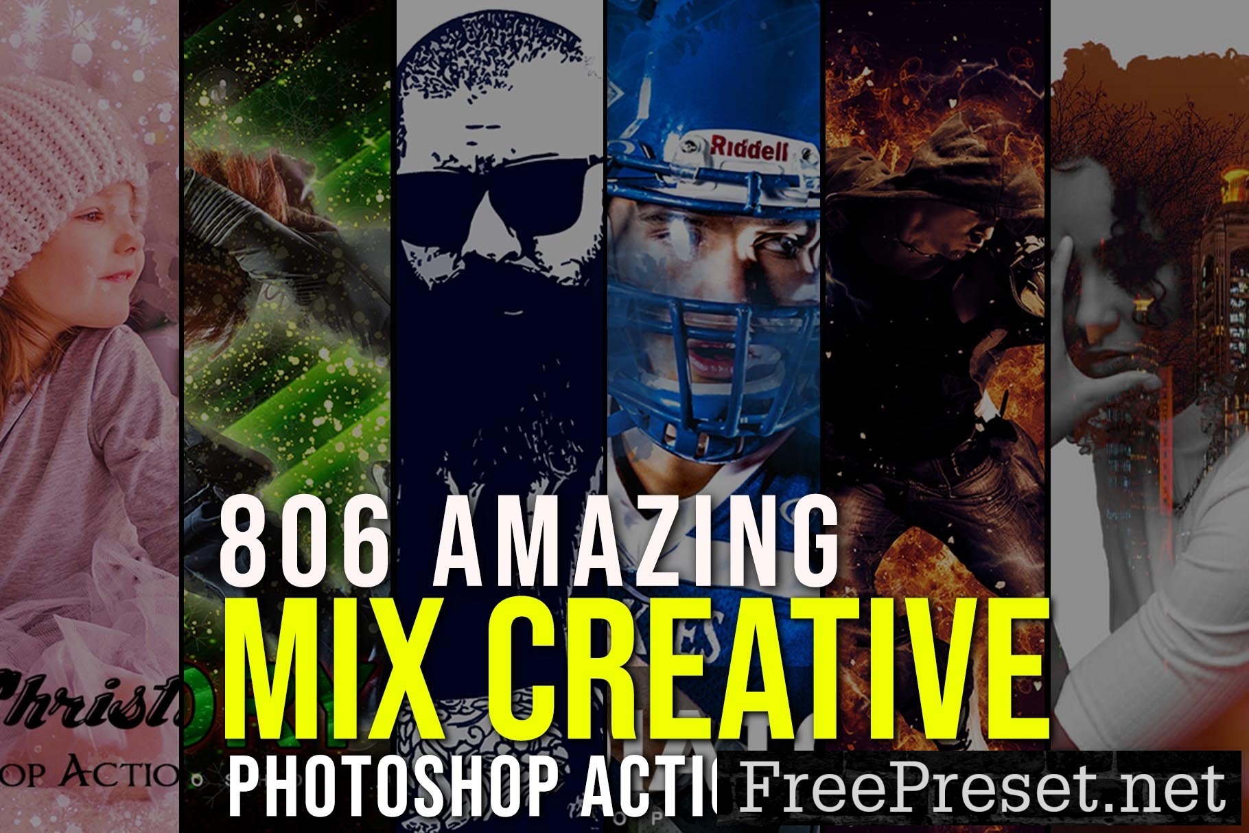 806 Creative Photoshop Action Bundle 6855321