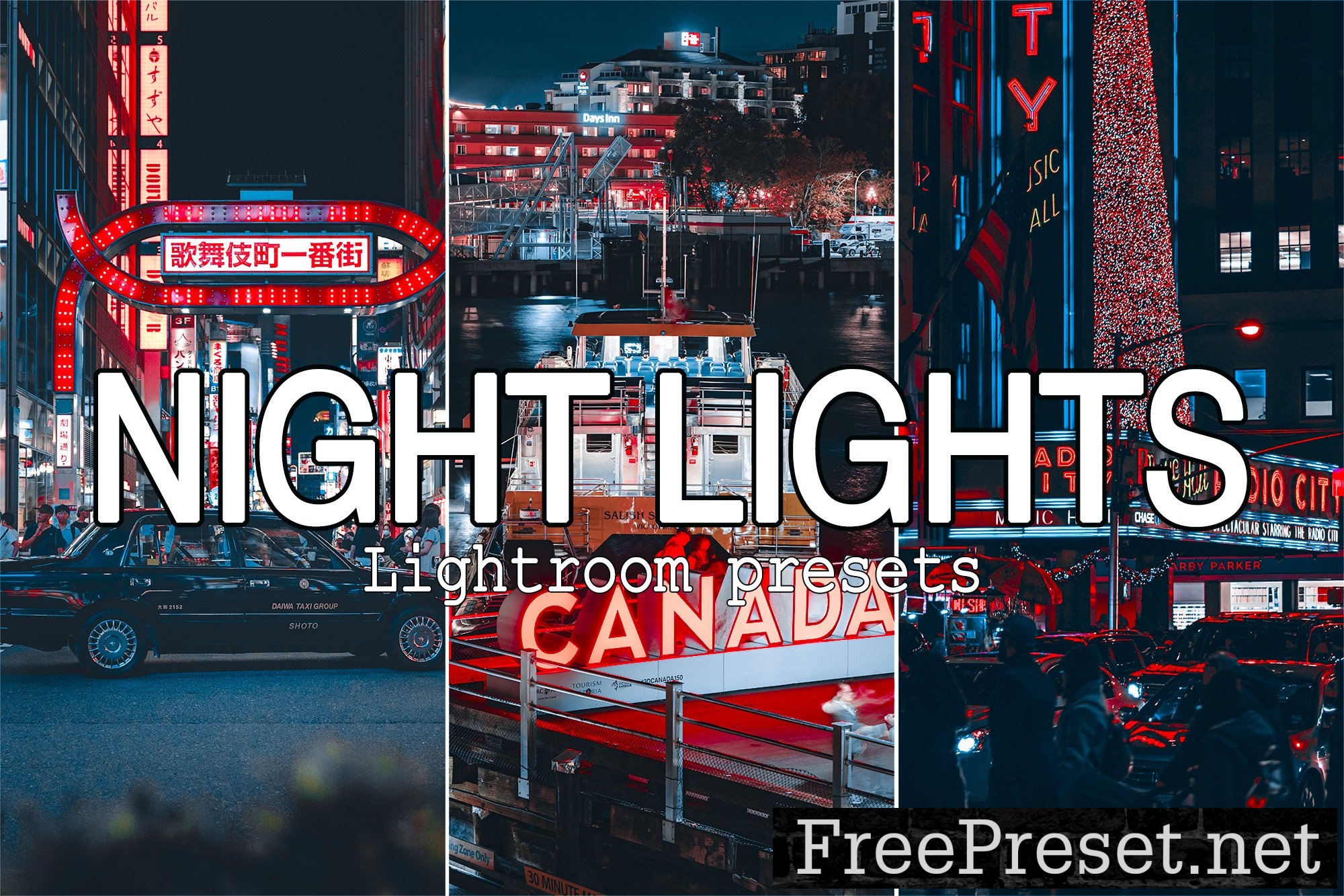 9 Night Lights Lightroom presets 10356468