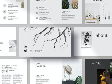 Aber The Portfolio Presentation Template HRXBF9T