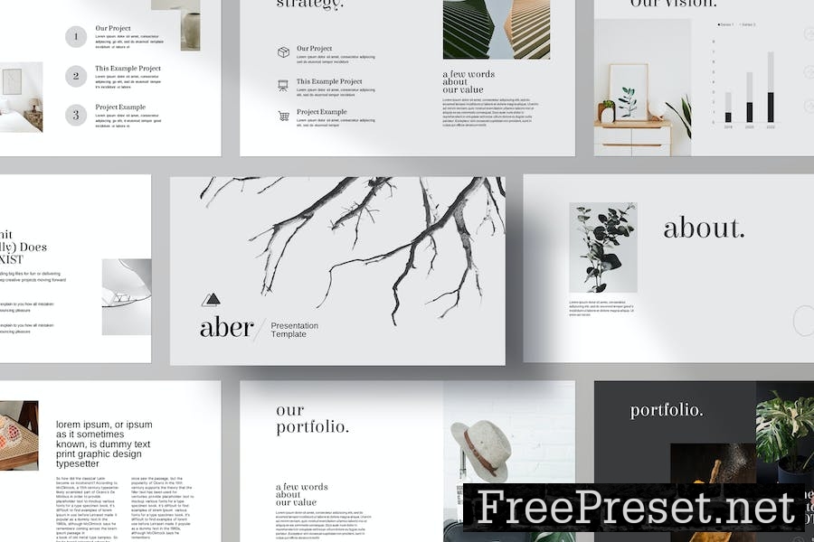 Aber The Portfolio Presentation Template HRXBF9T