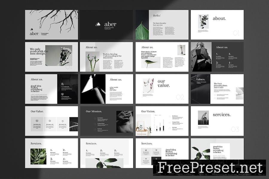 Aber The Portfolio Presentation Template HRXBF9T