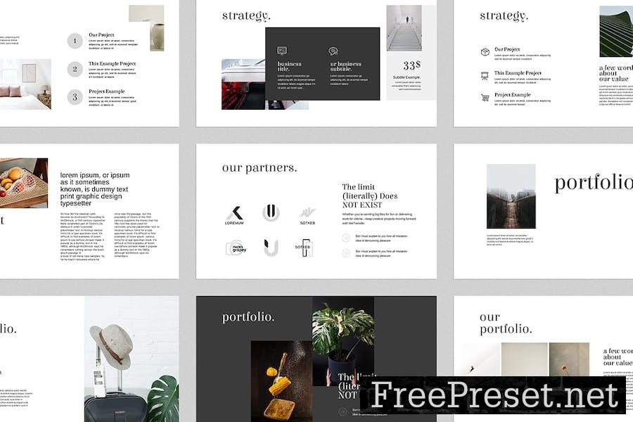 Aber The Portfolio Presentation Template HRXBF9T