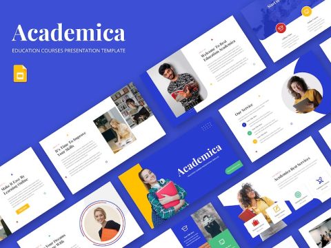 Academica - Education Google Slide Template 7DTVBRR