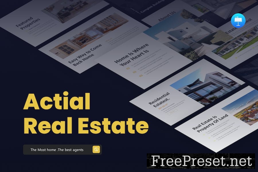 Actial Navy Professional Real Estate Keynote 6MNWYTA