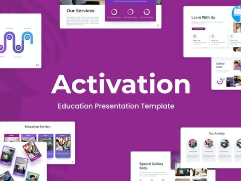 Activation Purple Geometric Education Keynote J6JR2EB