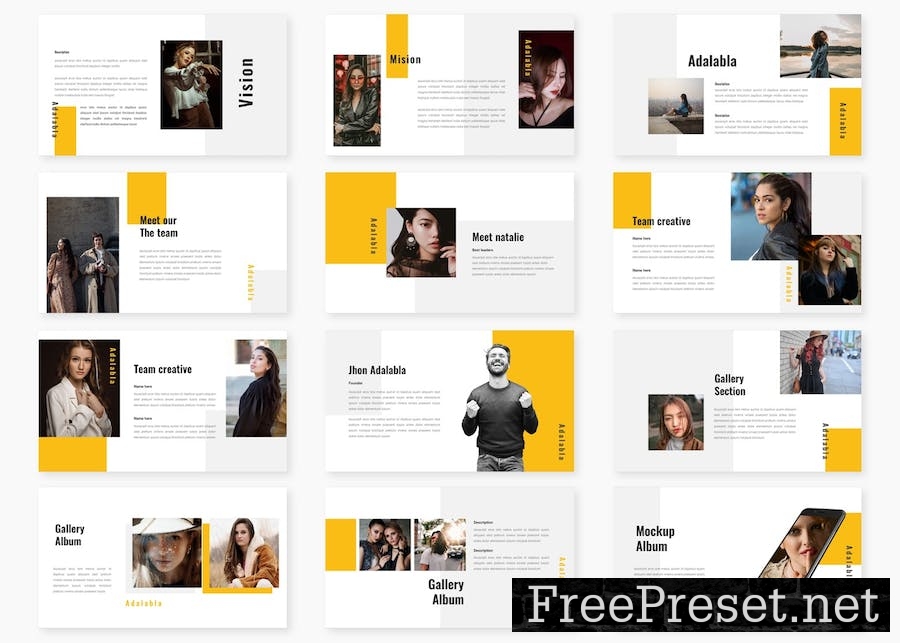 Adalabla - Powerpoint Template PC7HL35