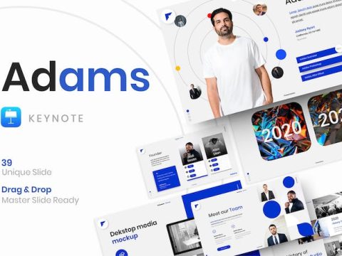 Adams – Business Keynote Template RDKV84W