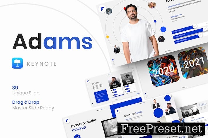 Adams – Business Keynote Template RDKV84W