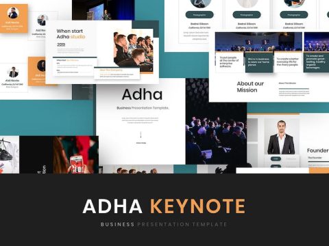 Adha – Business Keynote Template S24RSU3