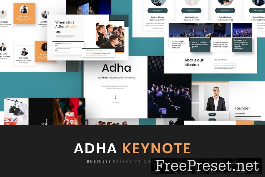 Adha – Business Keynote Template S24RSU3