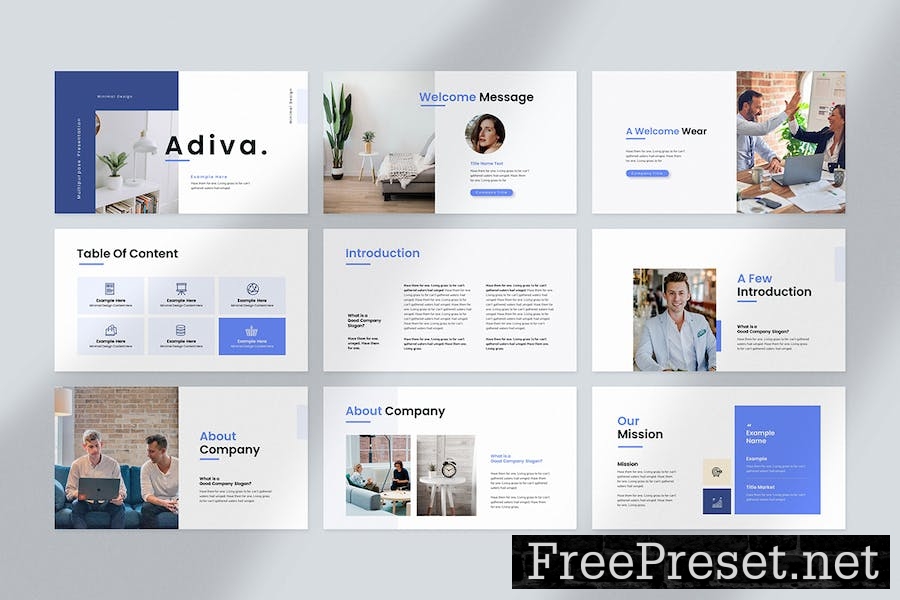 Adiva | Creative Presentation Template PVWGXCE