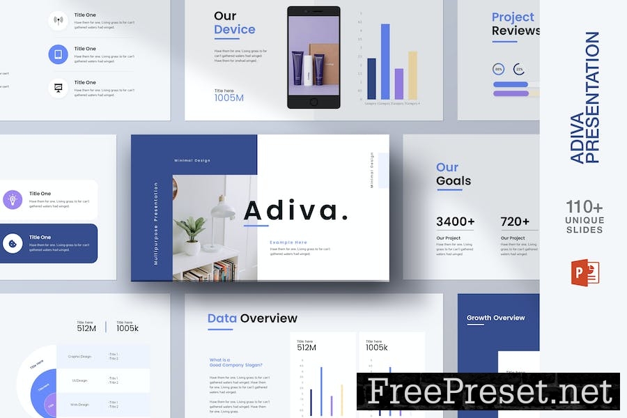 Adiva | Creative Presentation Template PVWGXCE