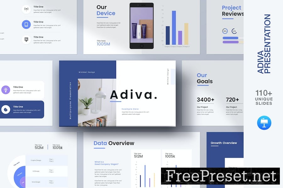 Adiva | Creative Presentation Template RGBJ6R3