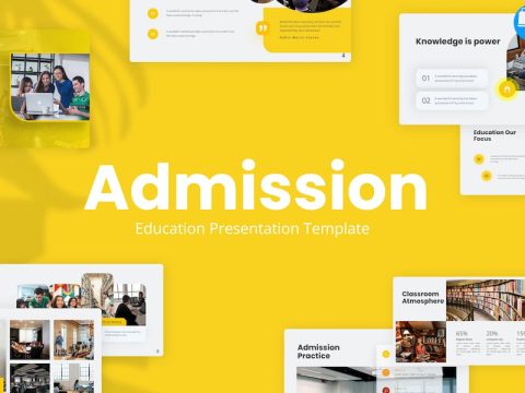 Admission Yellow Modern Education Keynote 4MJTJJL