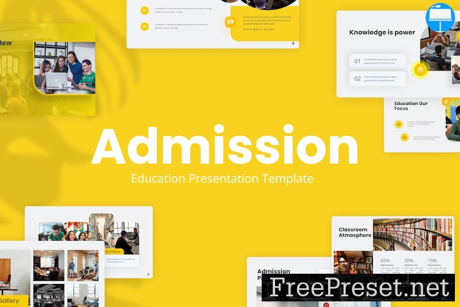 Admission Yellow Modern Education Keynote 4MJTJJL