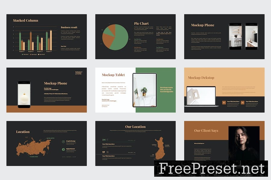 Adozea - Business Lookbook Google Slides Template L388M3D