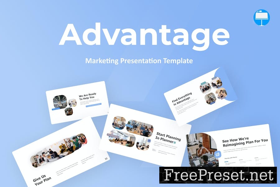 Advantage Marketing Keynote Template XMQV3B7