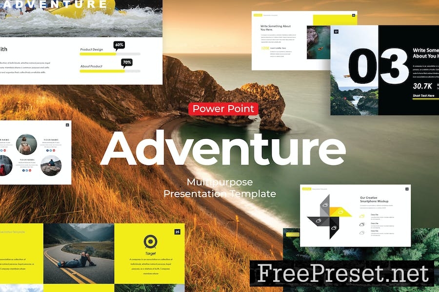 Adventure - PowerPoint Template KSS7SZC