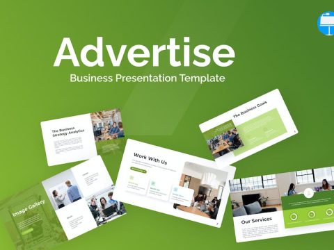 Advertise Green Minimalist Business Keynote PGXRWSM