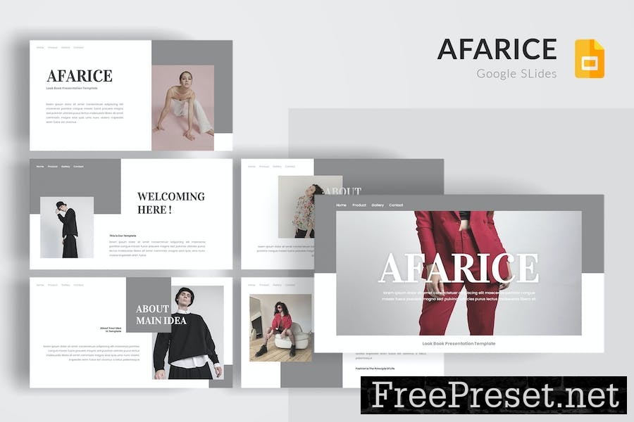 Afarice - Google Slide Template 7TP32WR