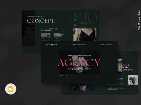 Agency Portfolio Google Slides Template 7VKHEMT