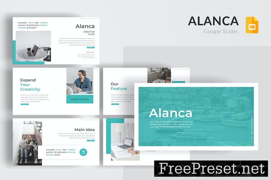 Alanca - Google Slide Template Q55C57B