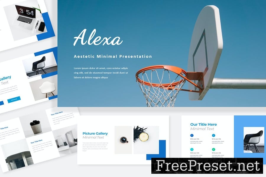 Alexa Aestetic Minimal Google Slide QL6TC3U