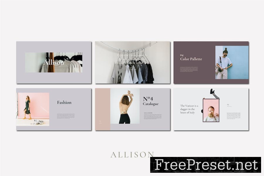 Allison Lookbook Keynote Template HGA7DYQ