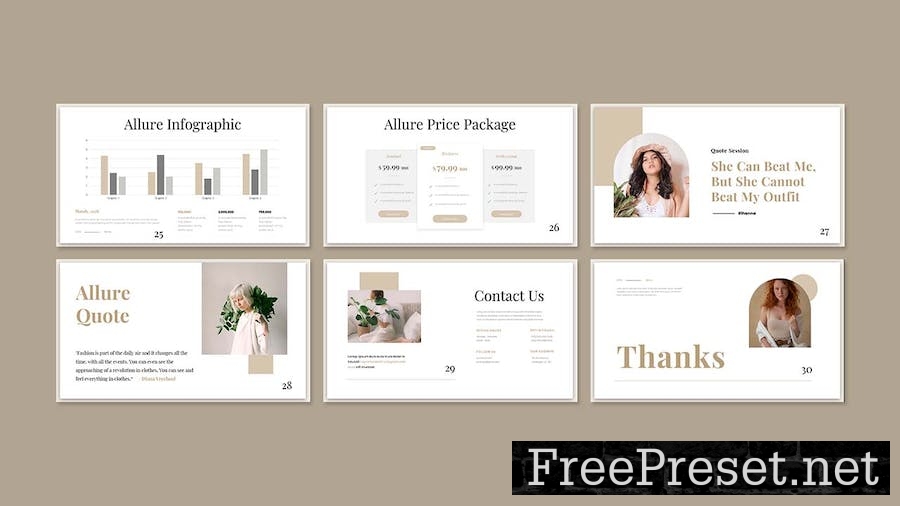 Allure - Business Presentation Powerpoint Template NFUPF5F