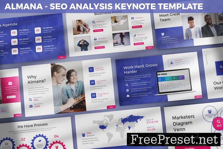 Almana - SEO Analysis Keynote Template MCLXA6K