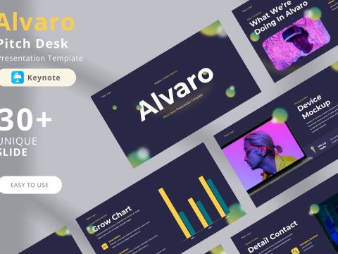 Alvaro Keynote Pitch Deck Presentation Template 5GPJELD