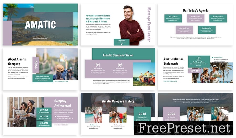 Amatic - Business Template Prensentation 6PCG7K4