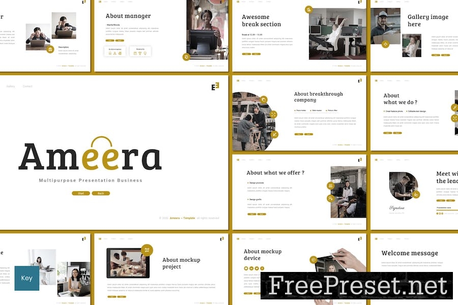 Ameera - Business Keynote Template KBG646E