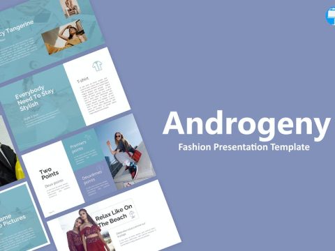 Androgeny Sky Blue Simple Fashion Keynote P7A4LGM