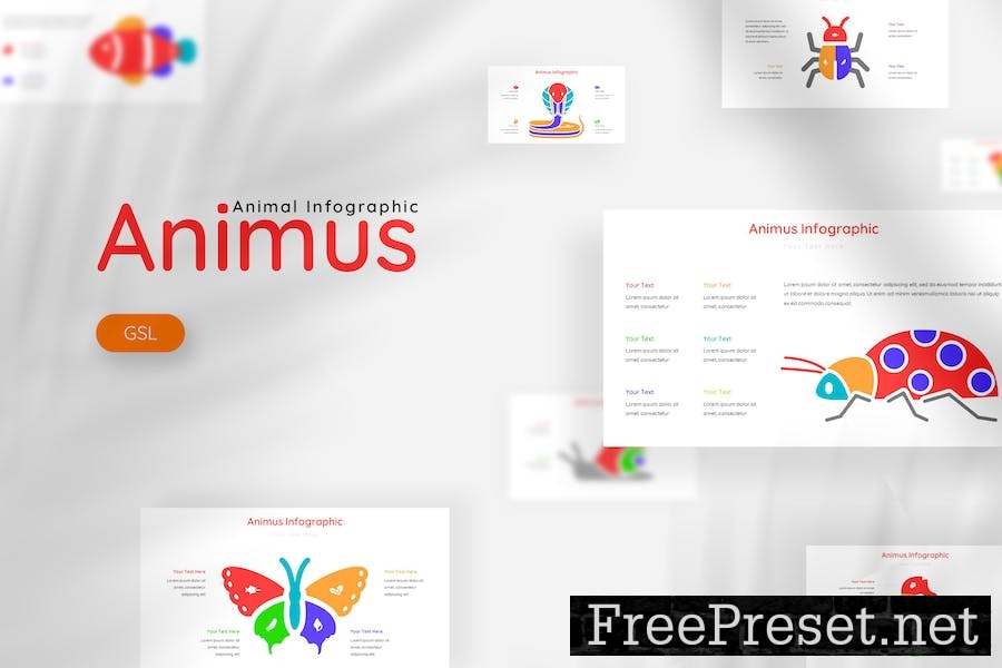 Animus Infographic - Google Slides Template BNNXMSF