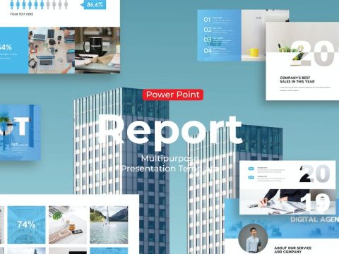 Annual Report - PowerPoint Template 8BVP3KE