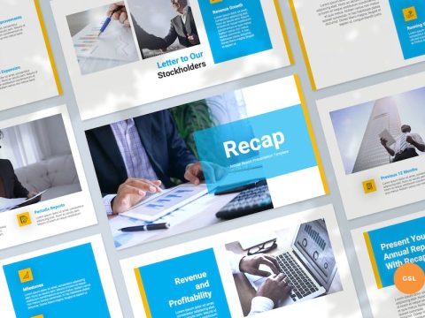 Annual Report Slides Presentation Template GKXBVFS