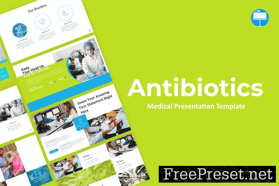 Antibiotics Green Professional Medical Keynote 5P6LRH7