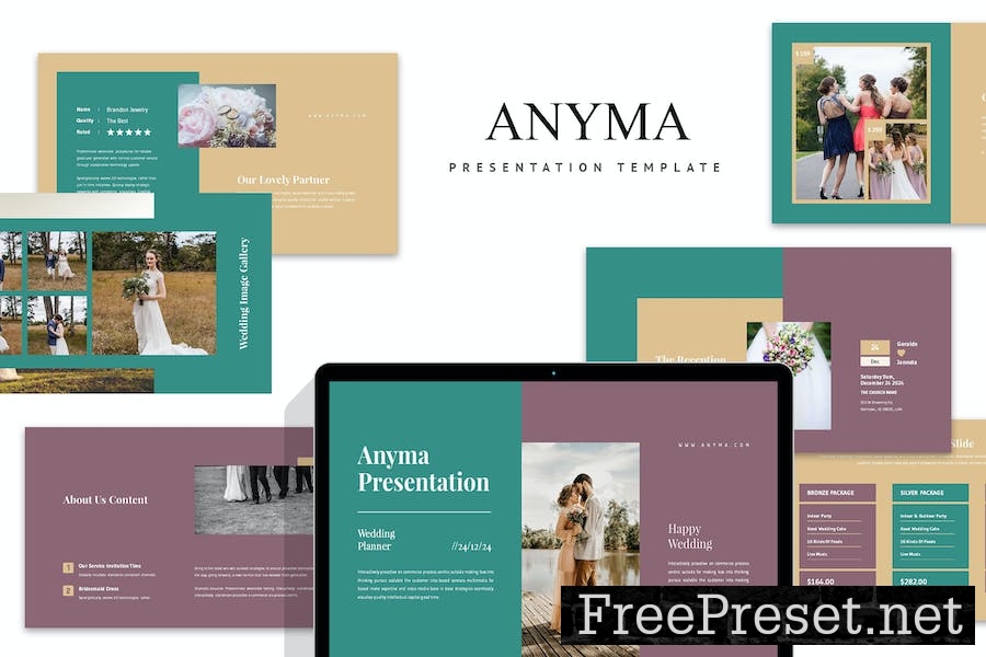 Anyma : Wedding Content Keynote Template CA2U2HN