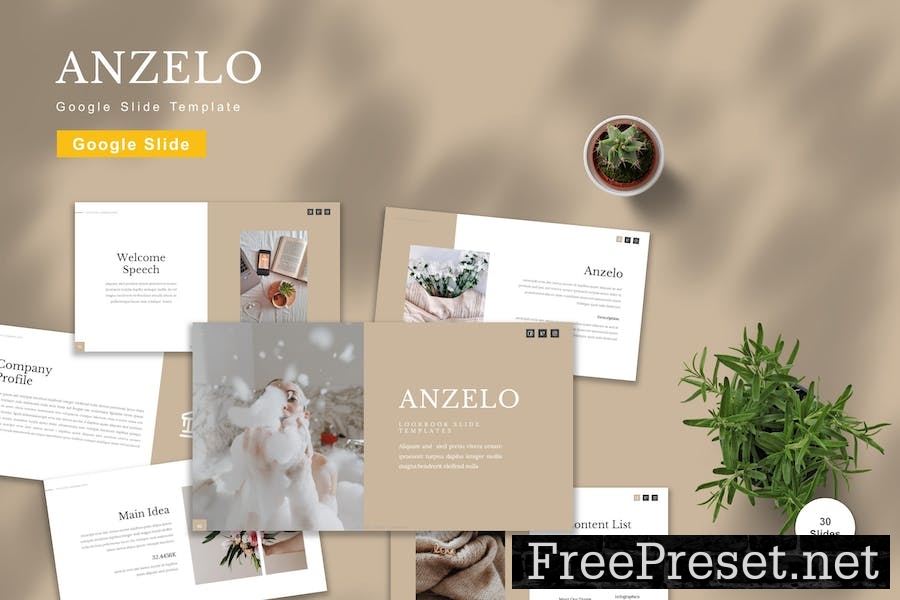 Anzelo - Google Slide Template