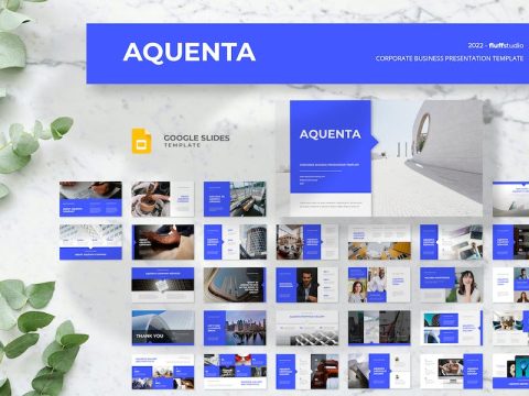 Aquenta - Corporate Google Slides Template TXJJT8T