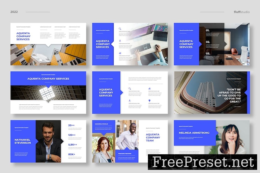 Aquenta - Corporate PowerPoint Template WTGPBVW