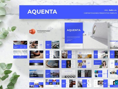 Aquenta - Corporate PowerPoint Template WTGPBVW