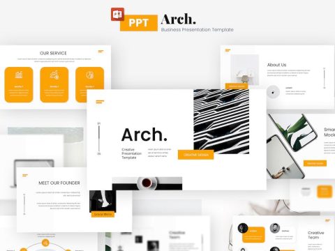 Arch Creative & Business Presentation template 9BGJ6T5