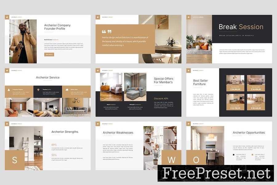 Archerior - Interior Design Keynote Template V2QCJC4