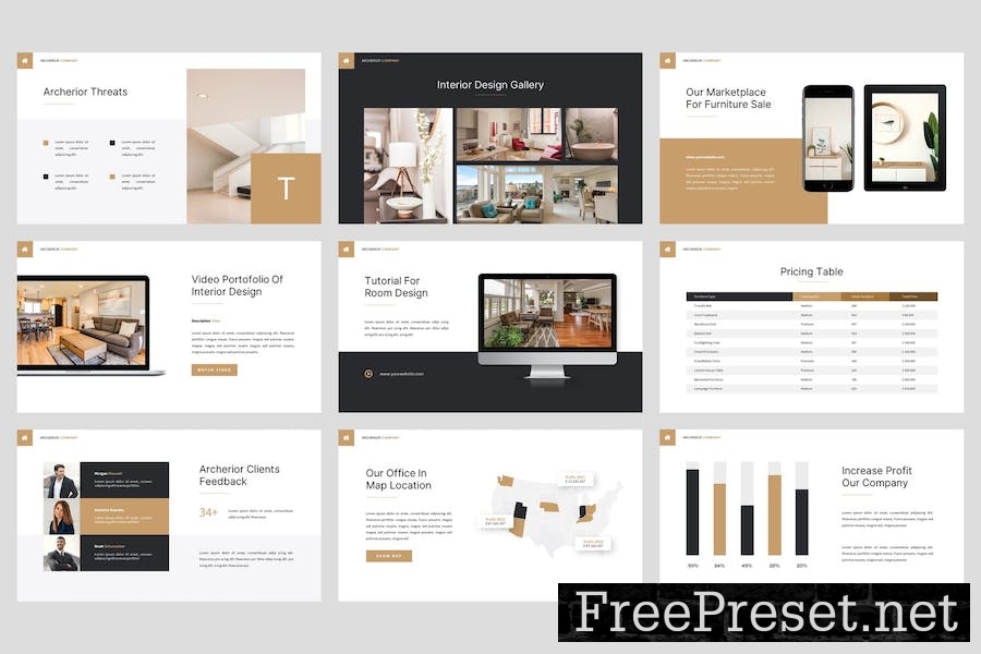 Archerior - Interior Design Keynote Template V2QCJC4
