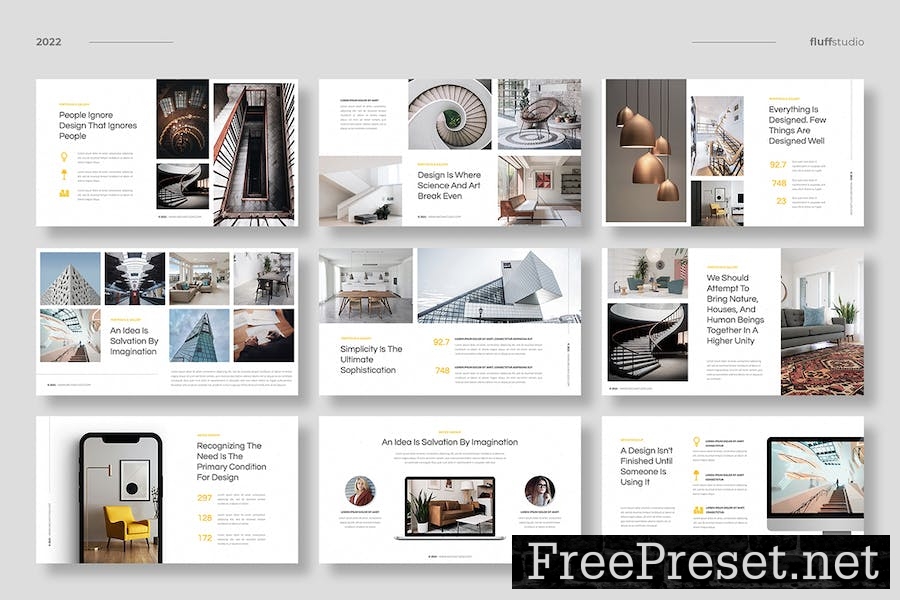 Archia - Architecture PowerPoint Template KDGWBJE