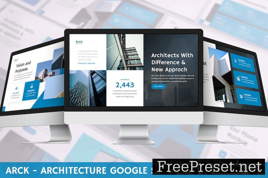 Arck - Architecture Google Slide Template F5JCS78